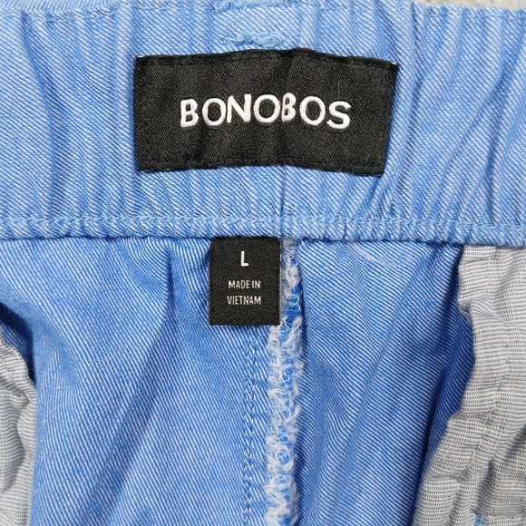 Bonobos Shorts Mens L Light Blue Chino Casual 7 Inch Inseam - Picture 4 of 8